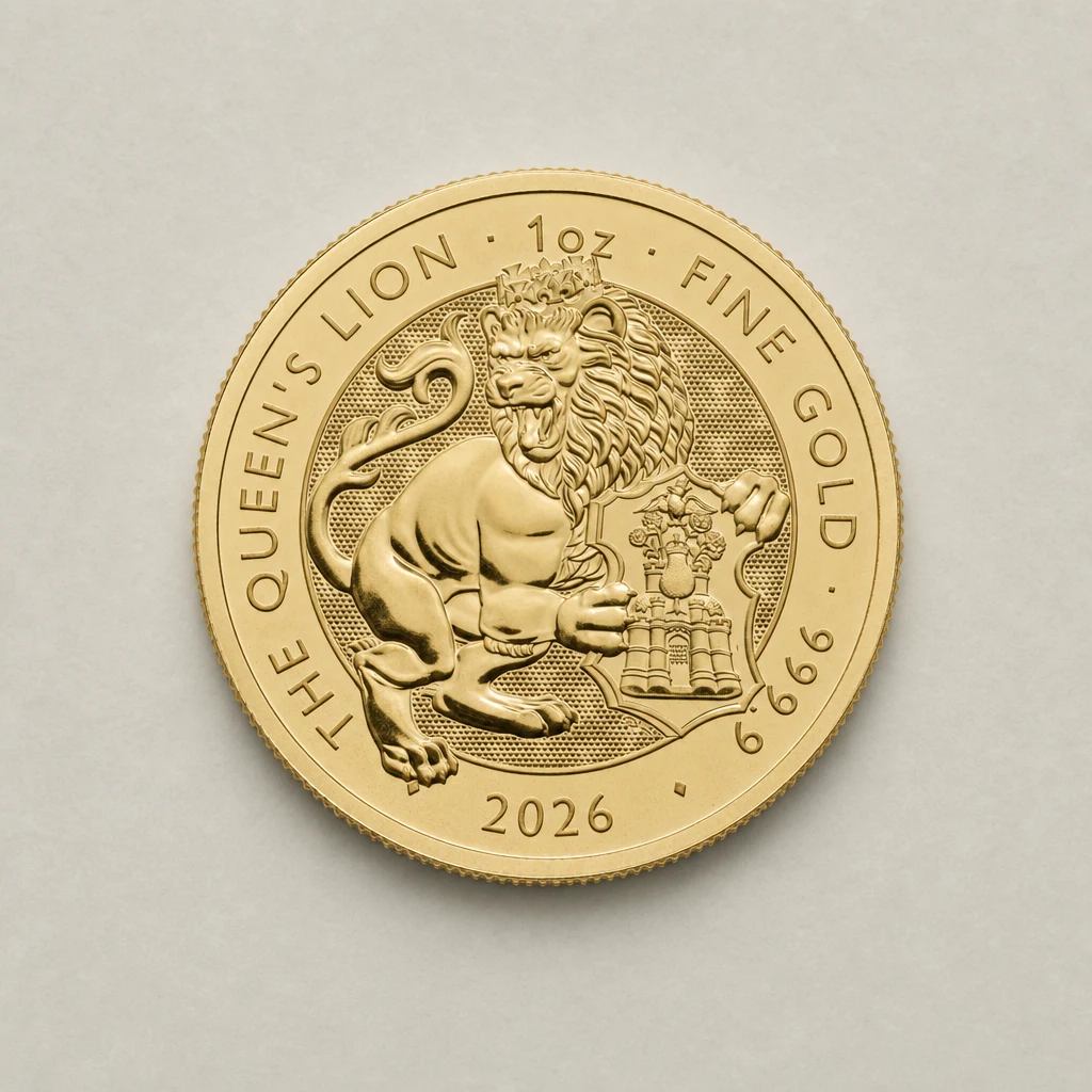 2026 1oz Gold The Tudor Beasts Queen's Lion
