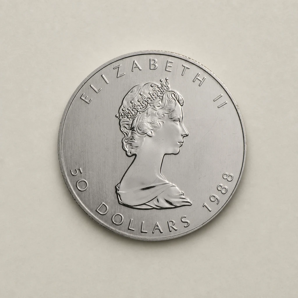 1988 1oz Platinum Canadian Maple Leaf