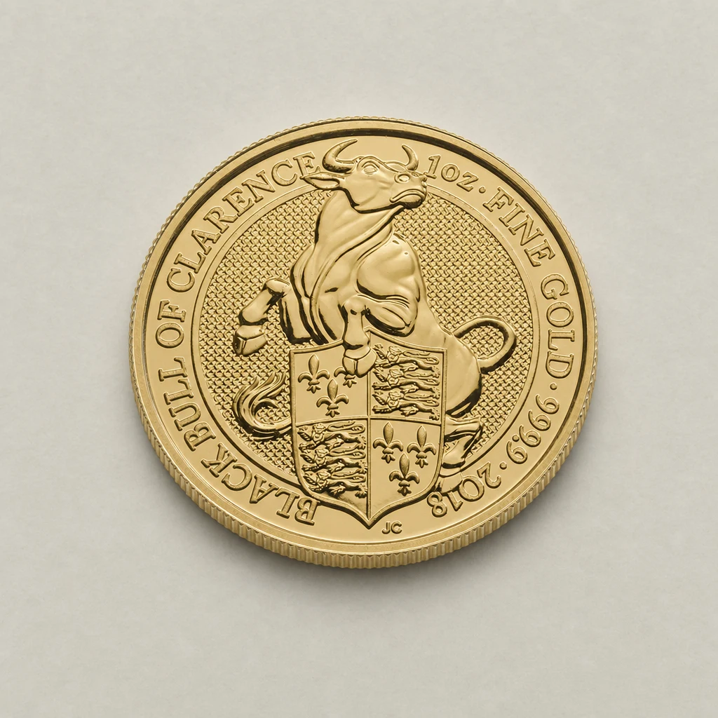 2018 1oz Gold The Queen's Beasts Black Bull of Clarence