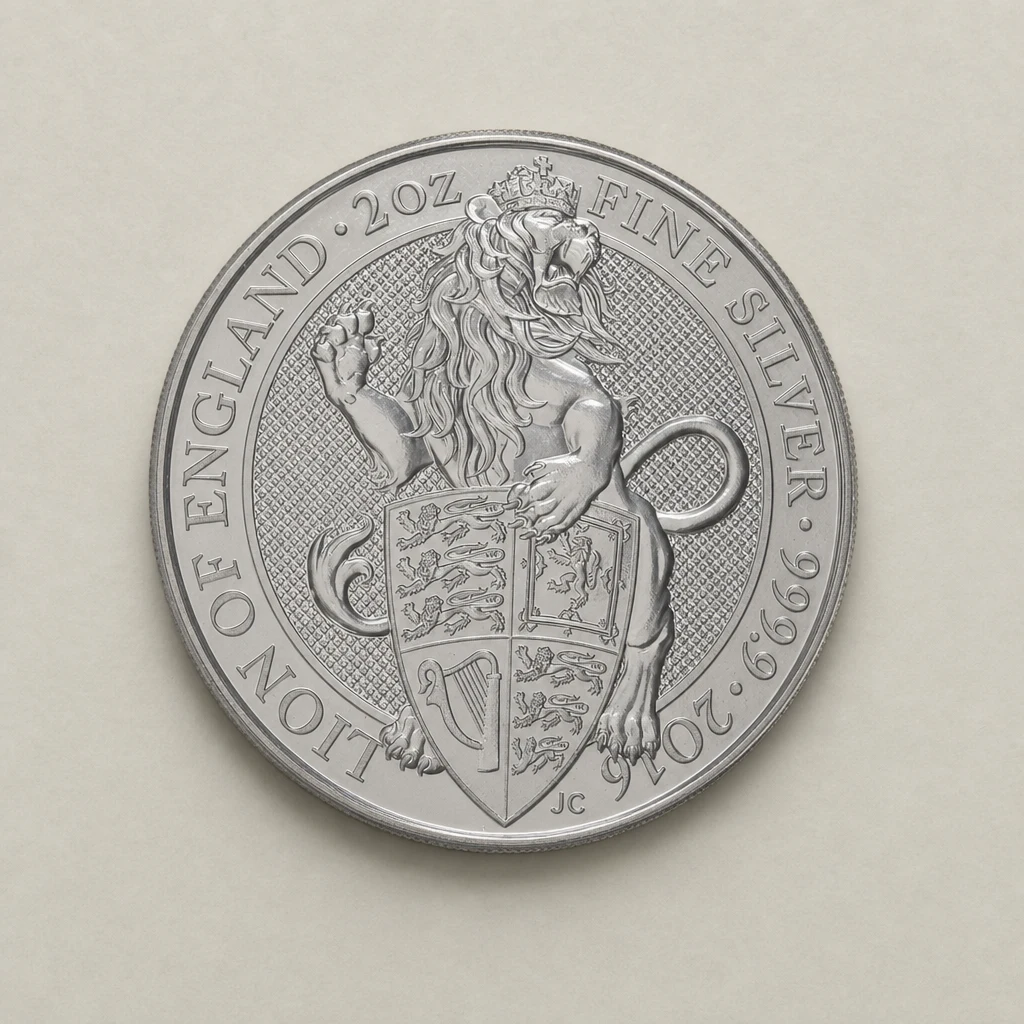 2016 2oz Silver The Queen's Beasts Lion of England