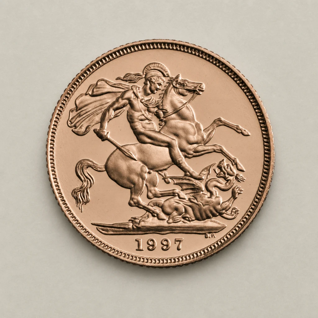 1997 Gold Proof Sovereign Raphael Maklouf