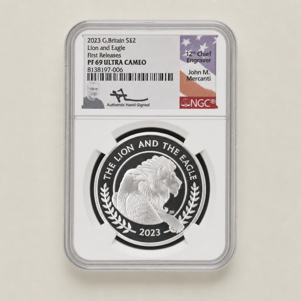 2023 1oz Silver Proof The Lion and the Eagle NGC PF69 (UCAM)