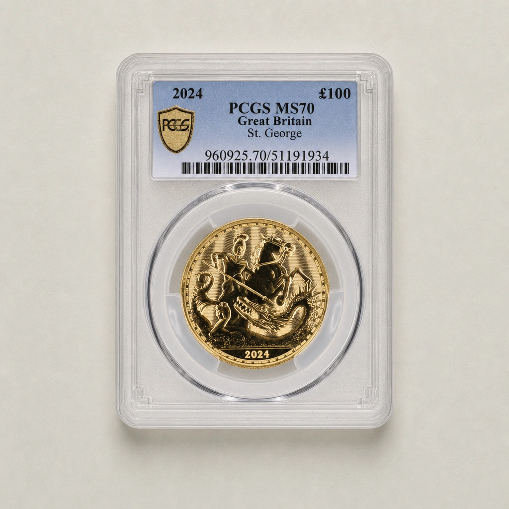2024 1oz Gold St. George PCGS MS70