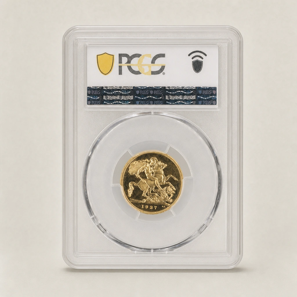 1937 Gold Proof Sovereign PCGS PR64 (CAM)