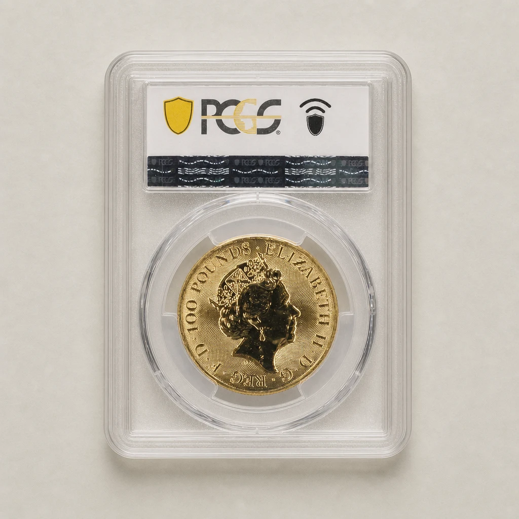 2023 1oz Gold Myths & Legends King Arthur PCGS MS67