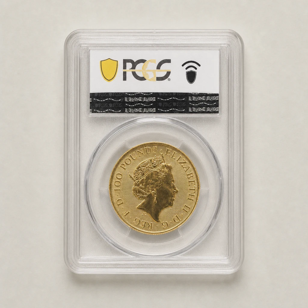 2023 1oz Gold The Tudor Beasts Yale of Beaufort PCGS MS69