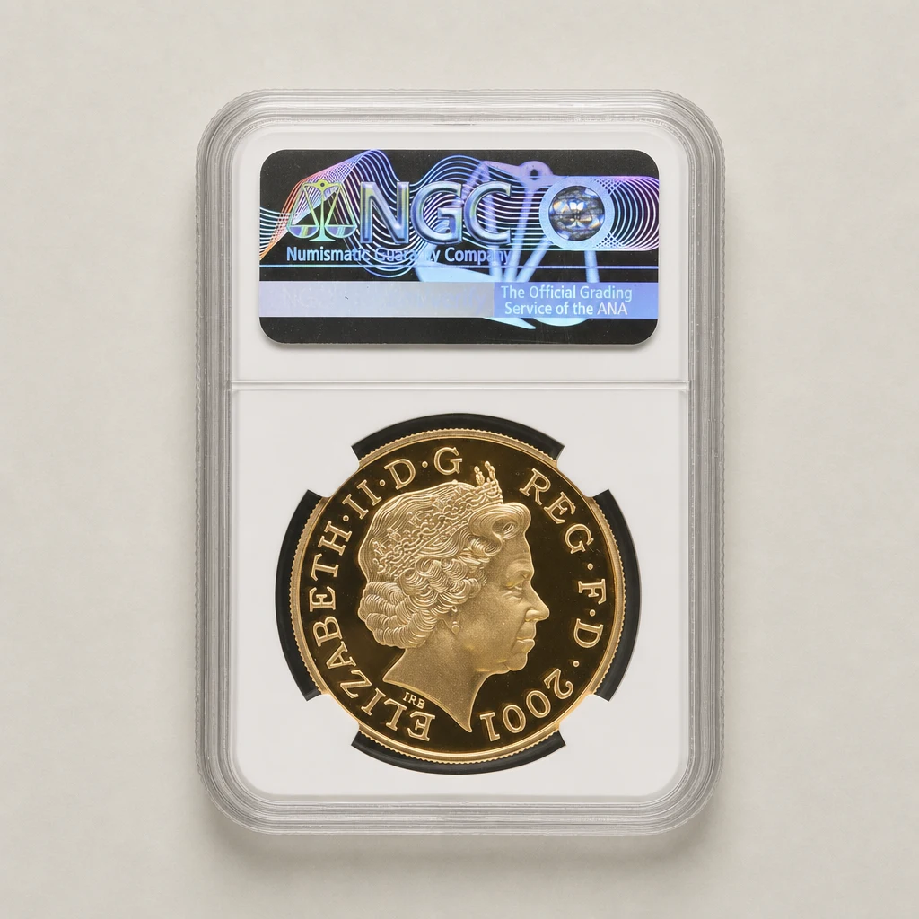 2001 Gold Proof £5 Queen Victoria 100th Anniversary of Death NGC PF70 (UCAM)