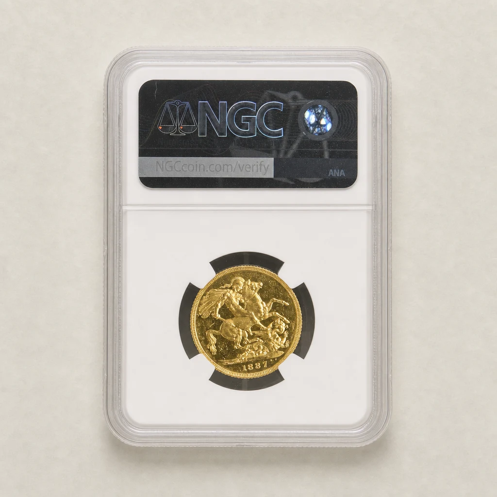 1887 Gold Proof Sovereign Jubilee Head NGC PF60 (CAM)