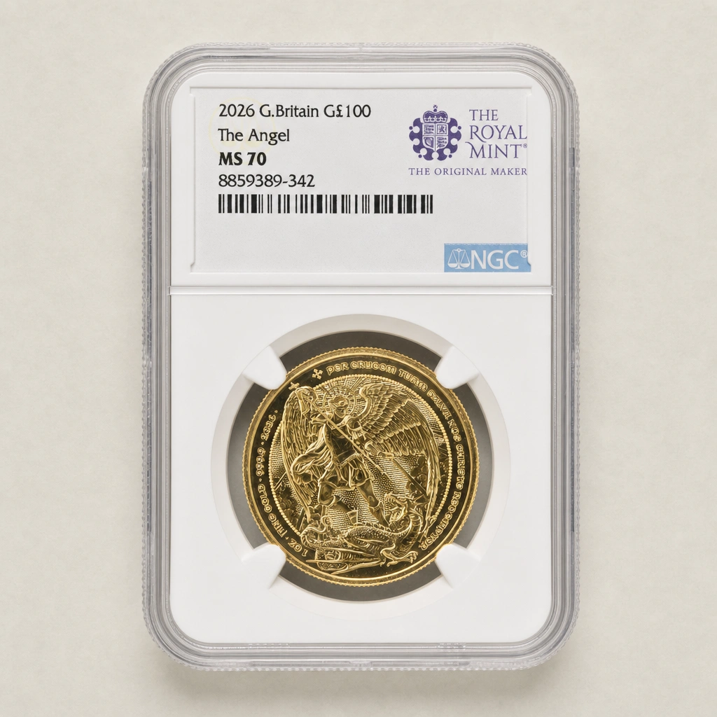 2026 1oz Gold The Angel NGC MS70