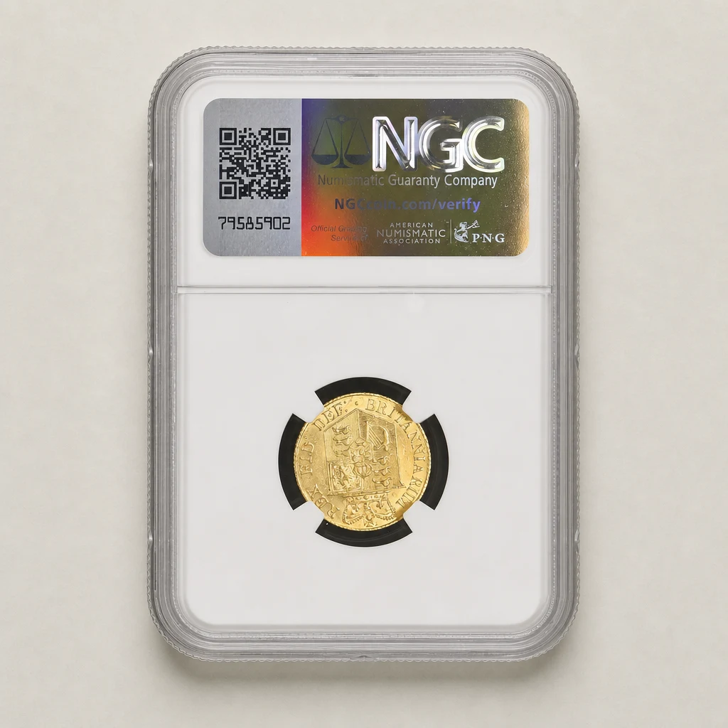 1820 Gold Half Sovereign NGC MS62
