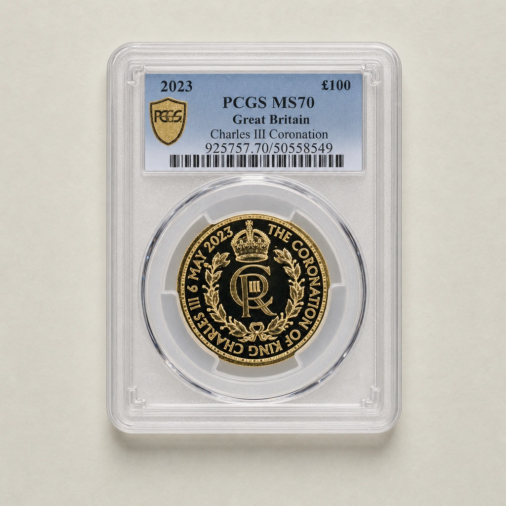 2023 1oz Gold Coronation Cypher PCGS MS70