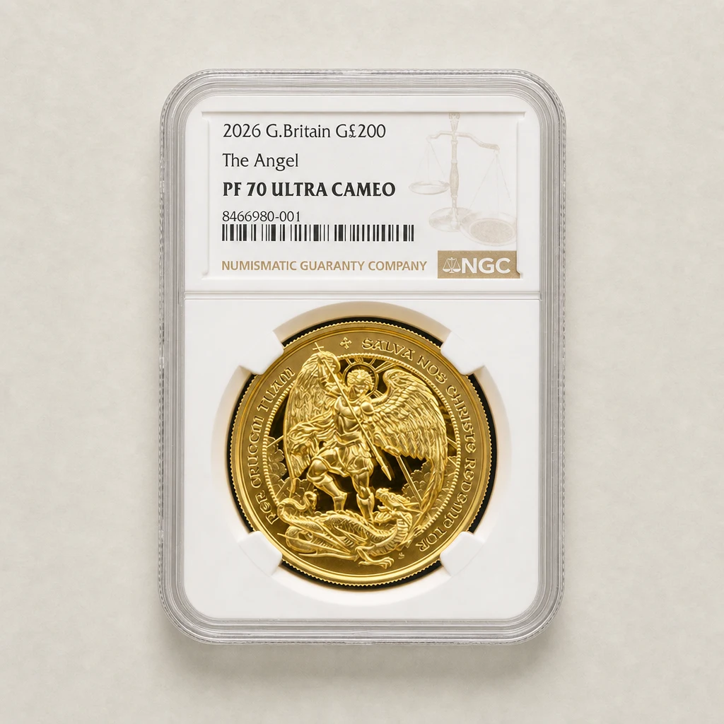 2026 2oz Gold The Angel Proof NGC PF70 (UCAM)