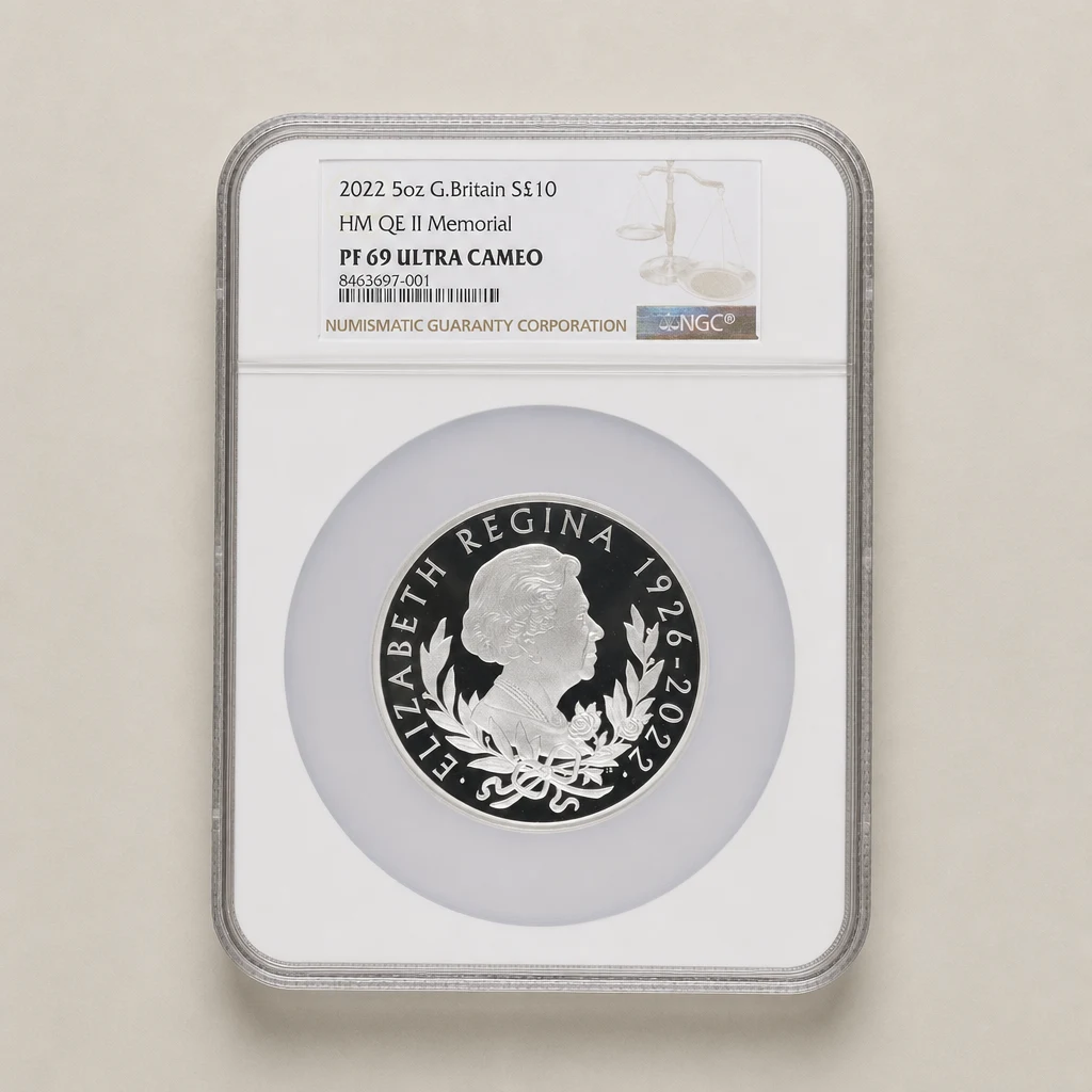 2022 5oz Silver Her Majesty Queen Elizabeth II Proof NGC PF69 (UCAM)