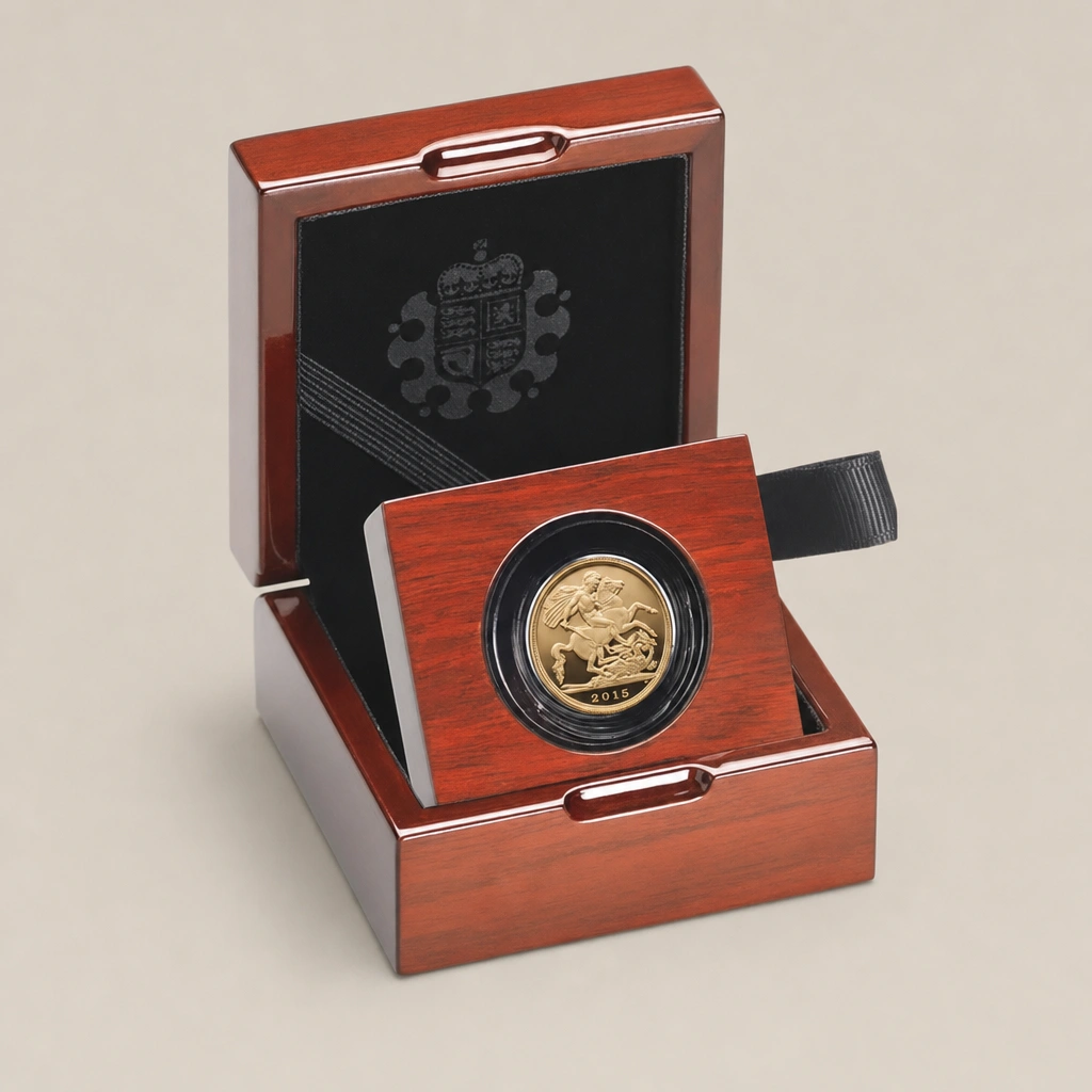 2015 Gold Proof Sovereign 2015 Portrait Transition (Rank-Broadley)