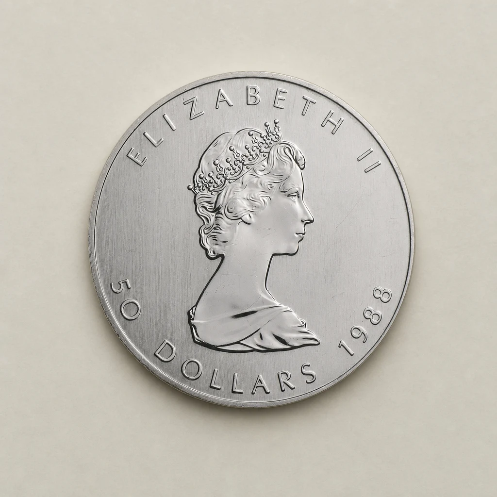 1988 1oz Platinum Canadian Maple Leaf