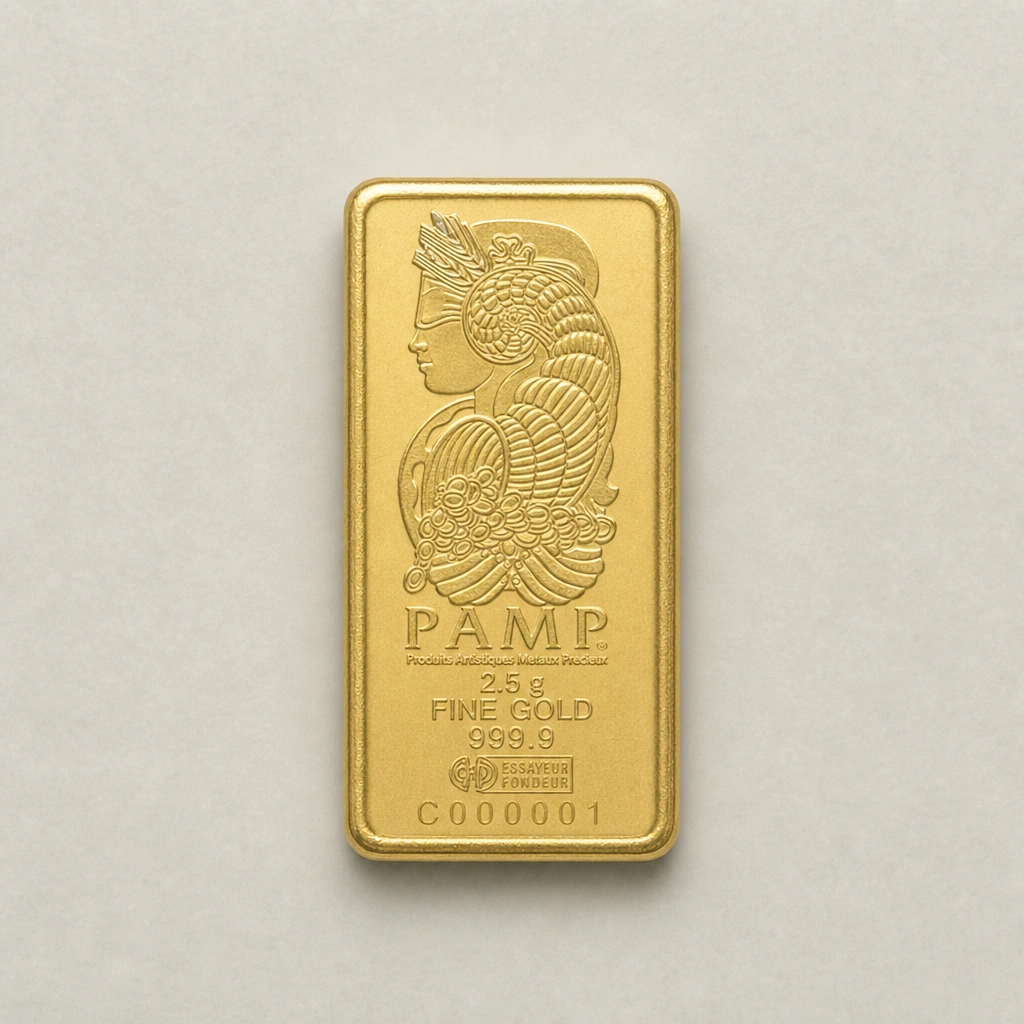 2.5g Gold Bar (Best Value)