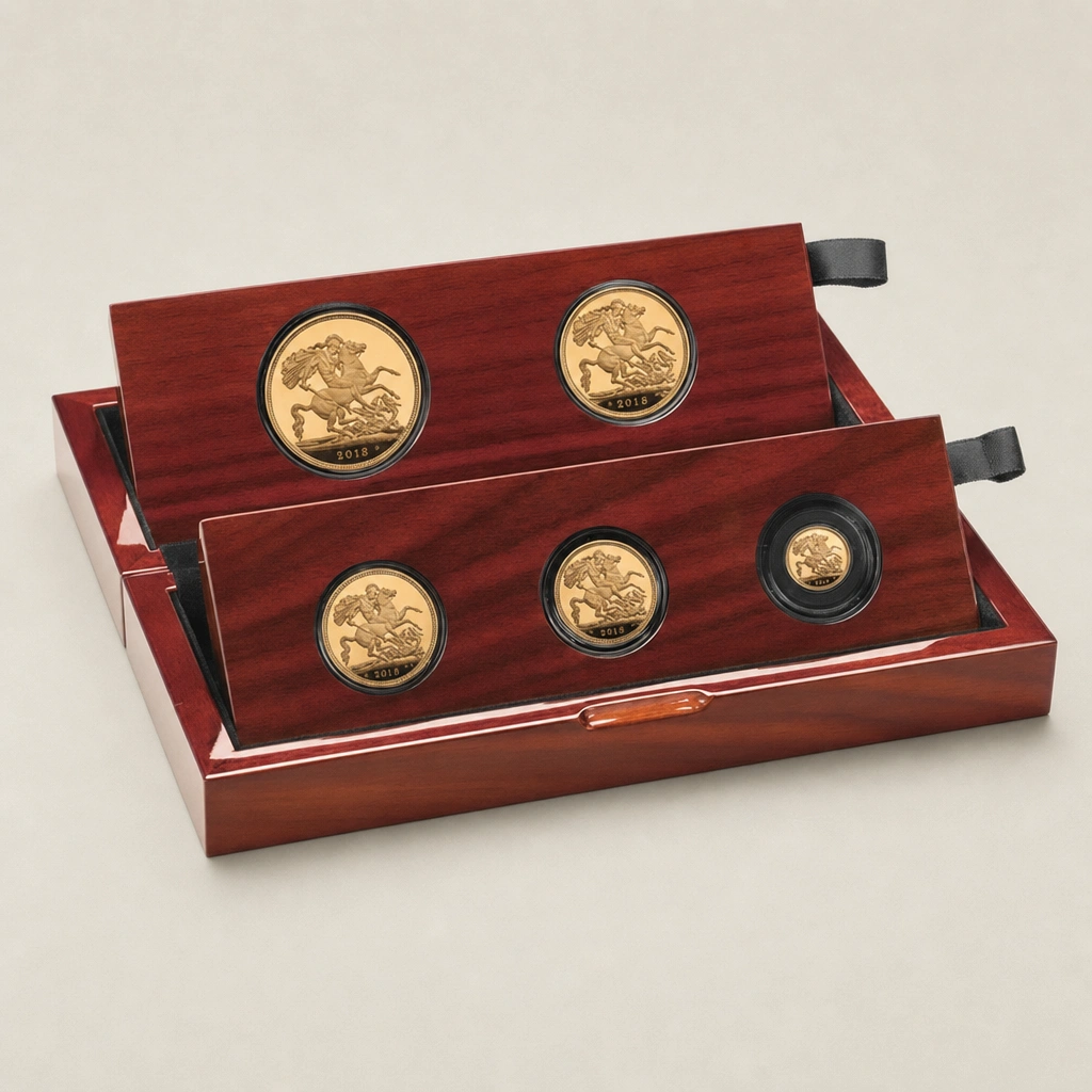 2018 Gold Proof 5 Coin Sovereign Set