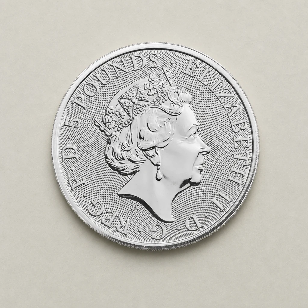 2018 2oz Silver The Queen's Beasts Black Bull of Clarence