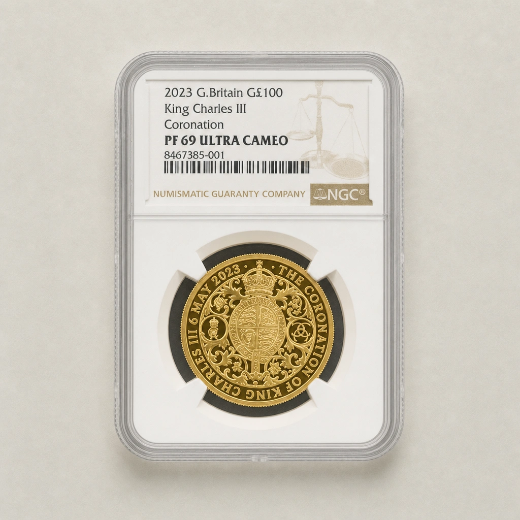 2023 King Charles III Coronation gold 2 coin set NGC MS70