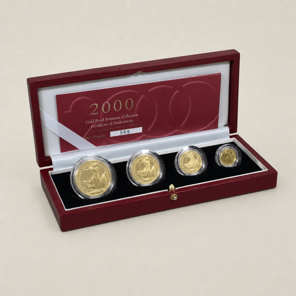 2000 Gold Proof Britannia 4 Coin Set