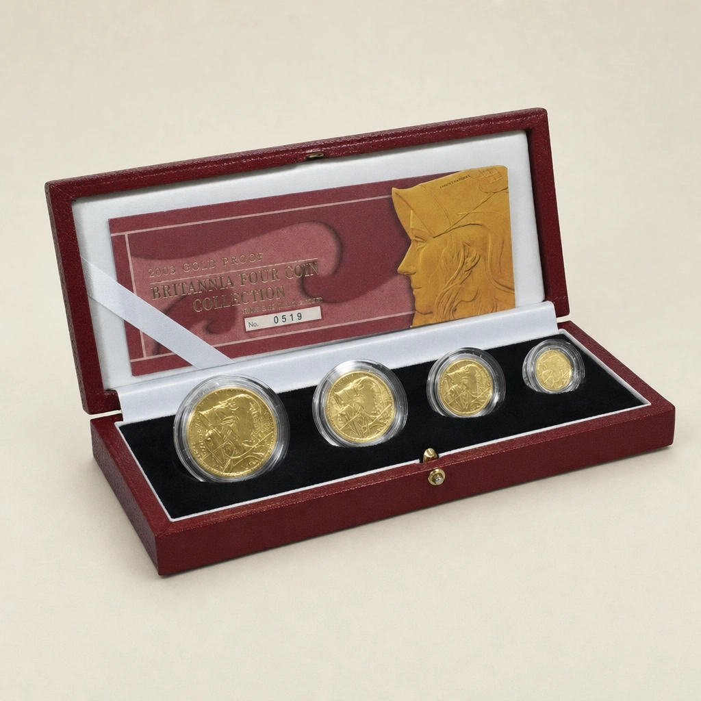 2003 Gold Proof Britannia 4 Coin Set