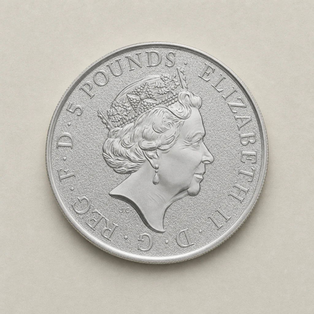 2017 2oz Silver The Queen's Beasts Red Dragon of Wales